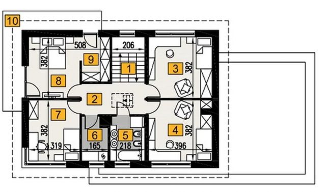 Готовый проект дома A104G2