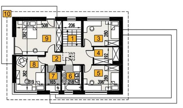 Готовый проект дома A104G2