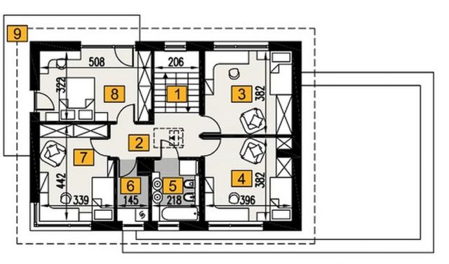 Готовый проект дома A104G2