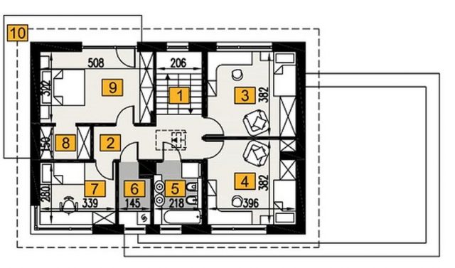 Готовый проект дома A104G2