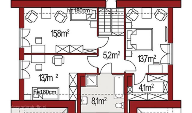 Готовый проект дома AS043