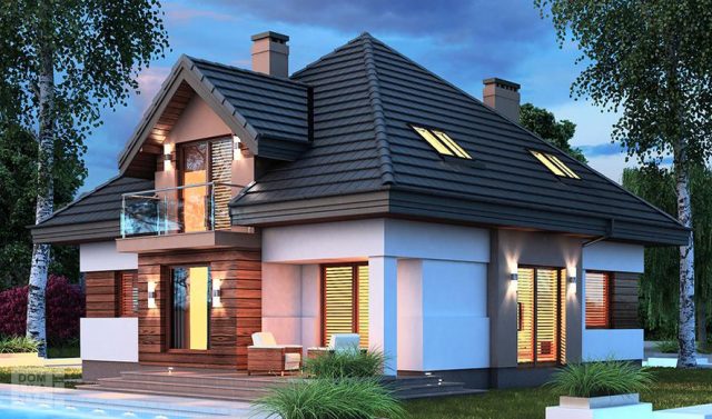 Готовый проект дома DA054