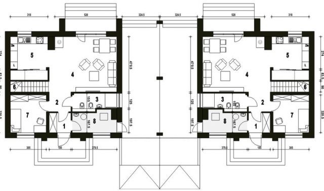 Готовый проект дома DD1400