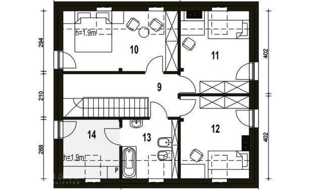 Готовый проект дома DD1416
