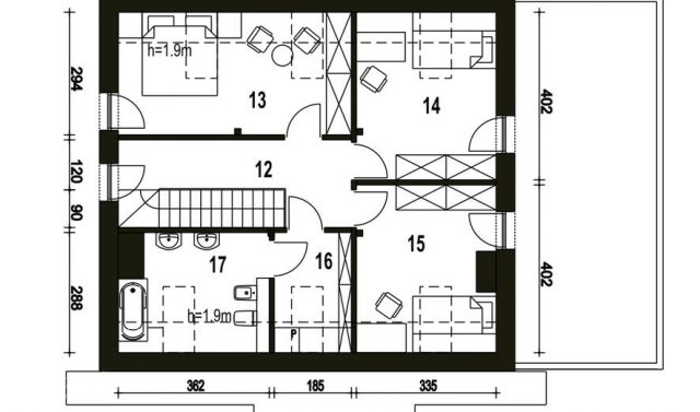Готовый проект дома DD1441