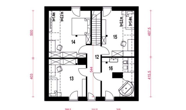 Готовый проект дома DD1643