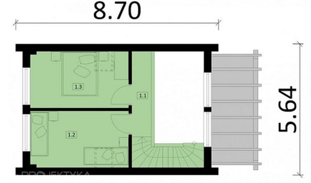 Готовый проект дома Ka157 Sz