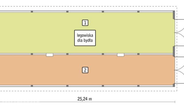 Готовый проект коровника для 28 коров мясных пород BO03