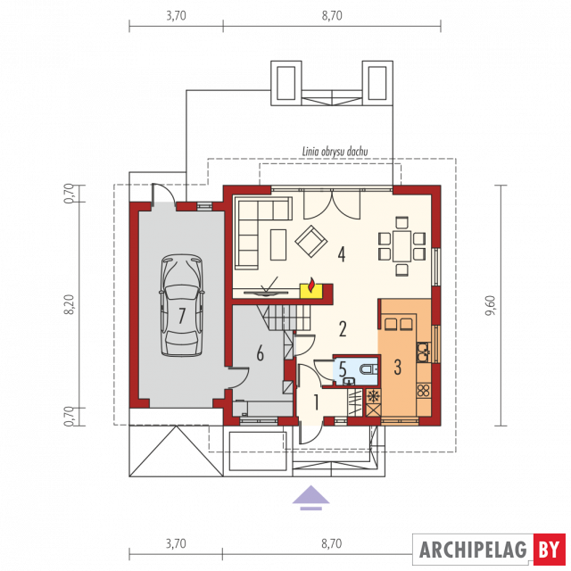 Проект дома Е3 (Г1) (вариант А)