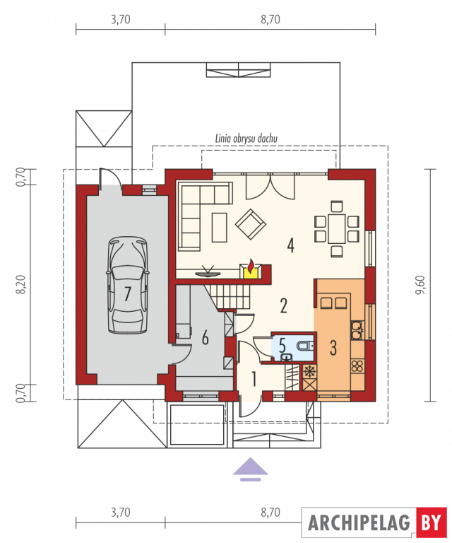 Проект дома Е3 II (Г1) (вариант А)