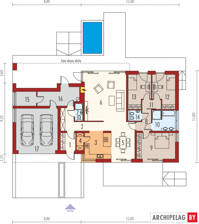 Проект дома Экс 11 (Г2) (вариант Б) soft