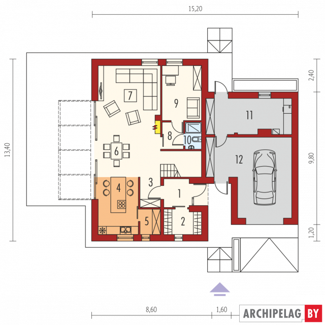 Проект дома EX 16 G1 MULTI-COMFORT