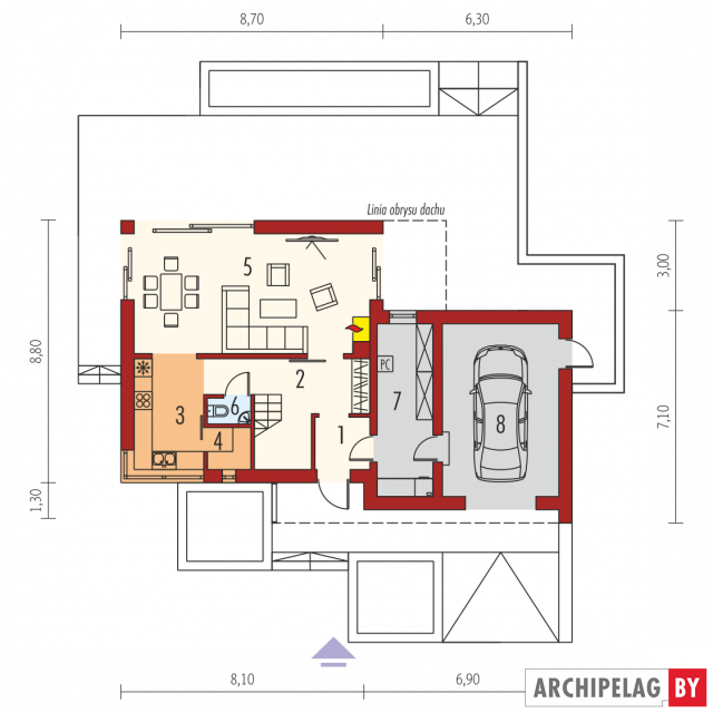 Проект дома Ларс (Г1) (вариант Б) ENERGO PLUS