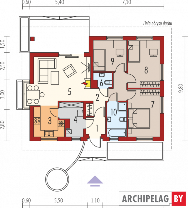 Проект дома МАРГО MULTI-COMFORT
