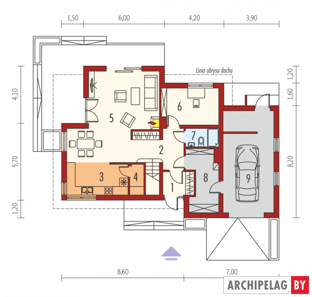 Проект дома Патрик Г1 MULTI-COMFORT